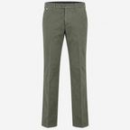 Brühl Leeds Stretch Cotton Chinos in Green – front product view