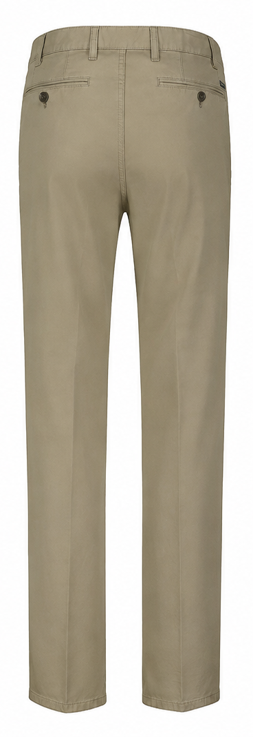 Brühl Parma B Stretch Cotton Chinos in Putty 540 – back view