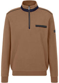 Bugatti - 1/4 Zip Pullover - Colour: Camel
