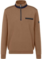 Bugatti - 1/4 Zip Pullover - Colour: Camel
