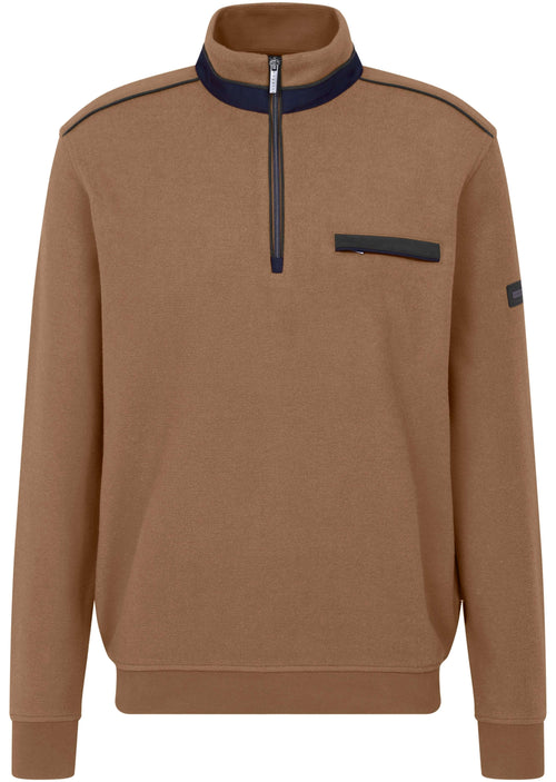 Bugatti - 1/4 Zip Pullover - Colour: Camel