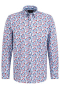 Bugatti - Floral Print Shirt - Colour: Sky