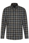 Bugatti - Warm Handle Check Shirt - Colour: Grey
