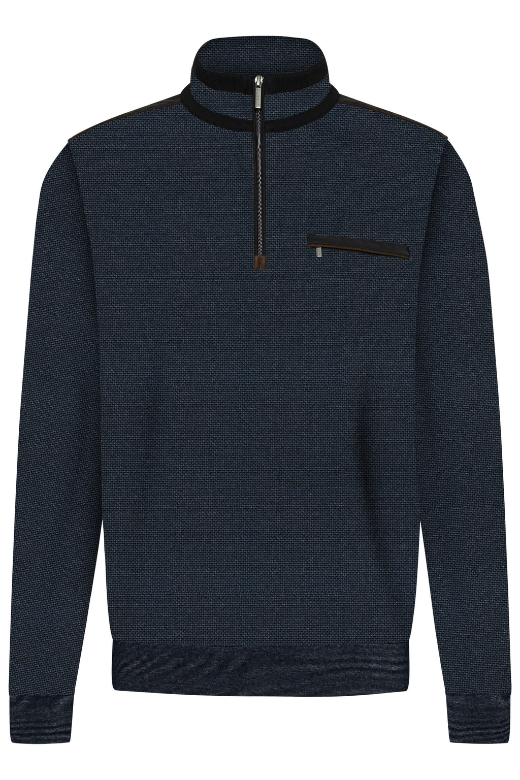 Bugatti - 1/4 Zip Pullover - Colour: Navy