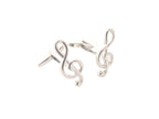 Van Buck treble clef cufflinks – front view