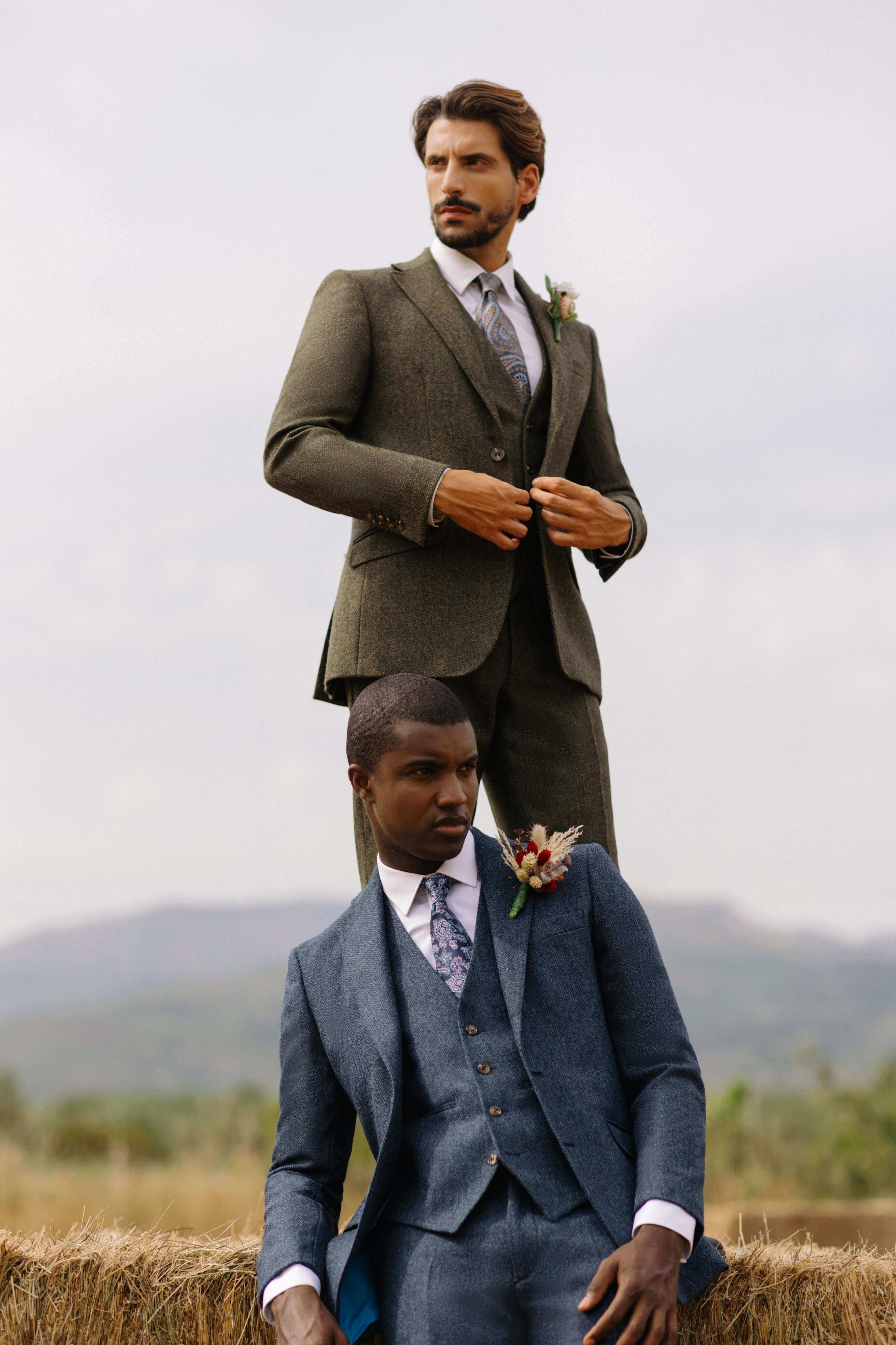Mix & Match Herringbone Tweed Suit Trousers – Livingston