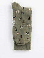 Barbour Mavin dog socks, ribbed cuff detail
