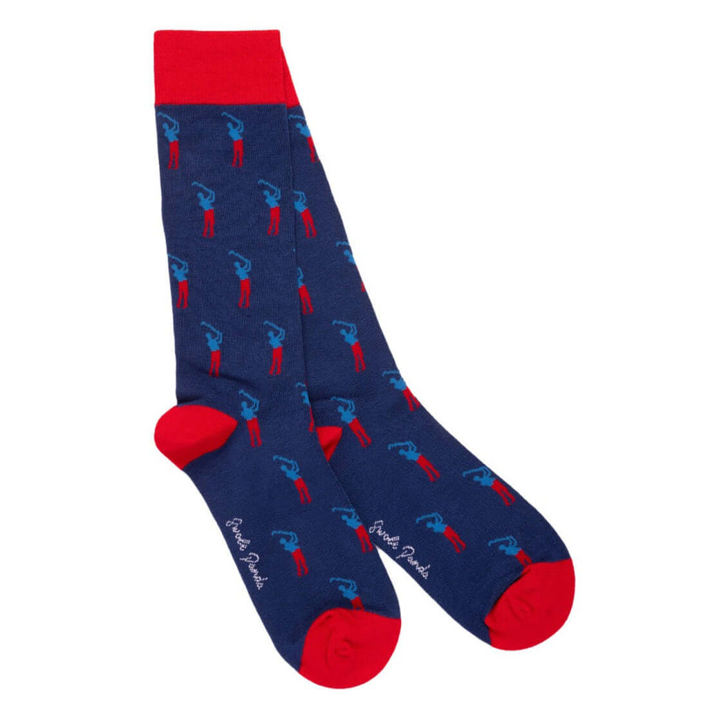 Swole Panda - Premium Eco-Friendly Bamboo Socks - Colour: Golfer