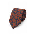 Livingston navy and red paisley tie rolled