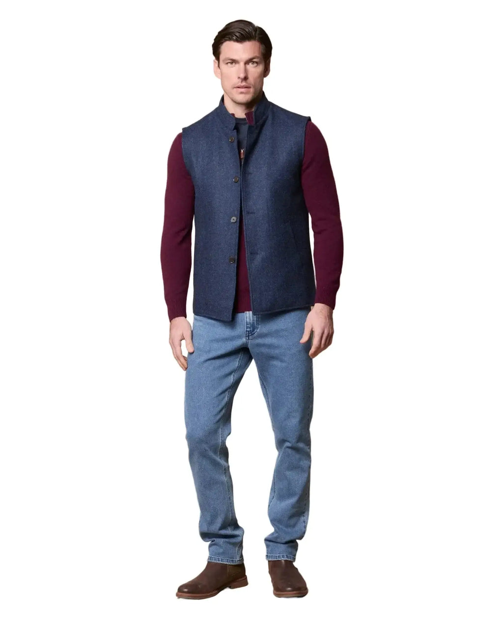 Cavan Donegal Tweed Gilet