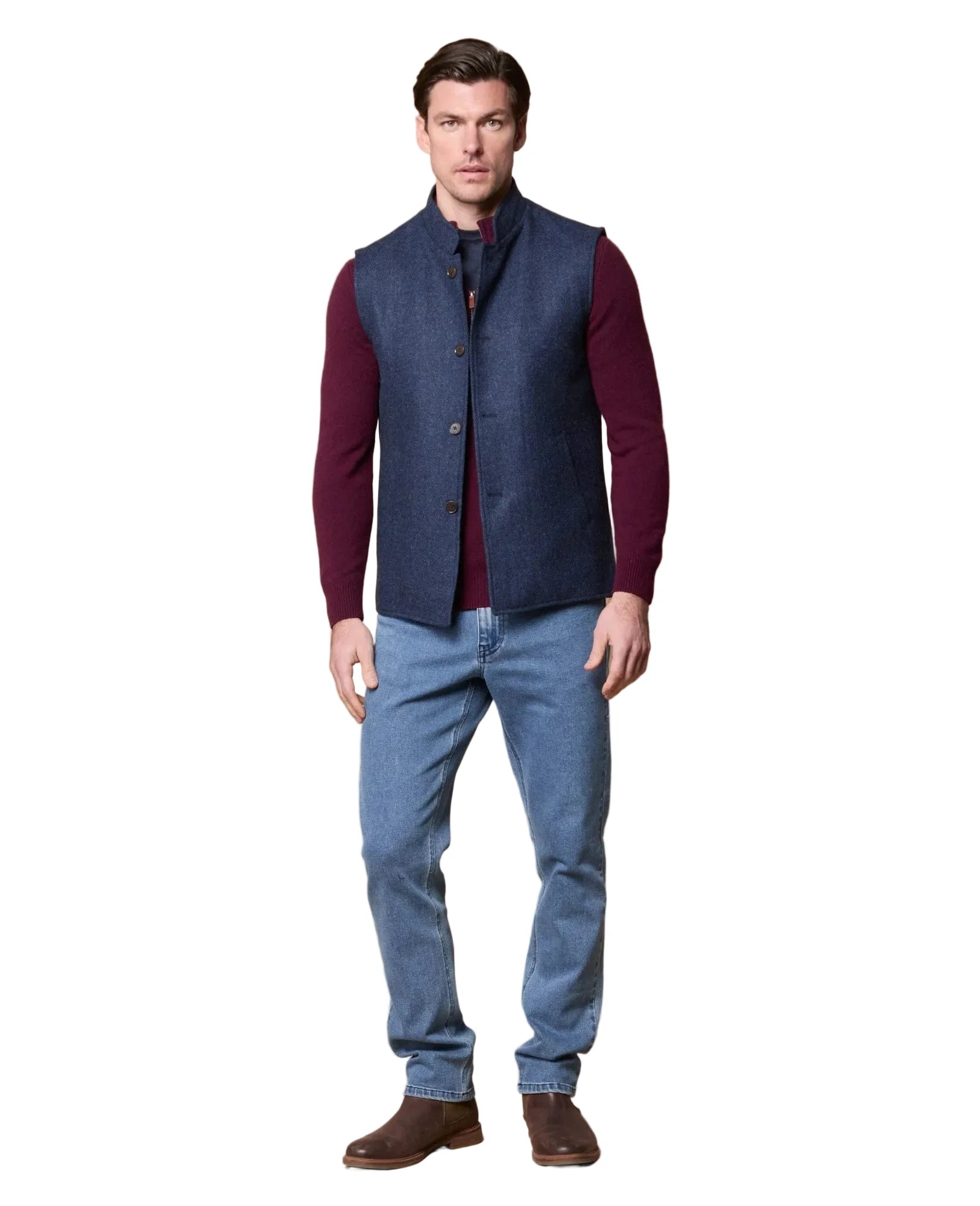 Cavan Donegal Tweed Gilet