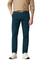 Meyer New York 2-5617 chinos in Petrol – front view