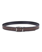 Miguel Bellido reversible leather belt buckle and strap detail
