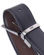 Miguel Bellido reversible leather belt reverse-side detail
