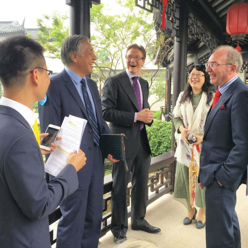 A happy meeting with clients in Suzhou, a city of 11m people to the west of Shanghai.
