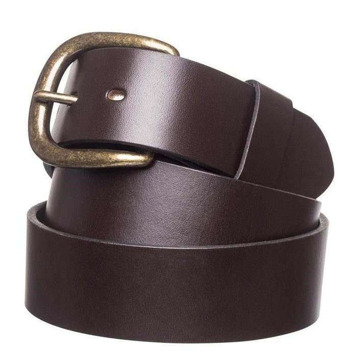 1 1/2" Leather Traditional Belt | Chestnut