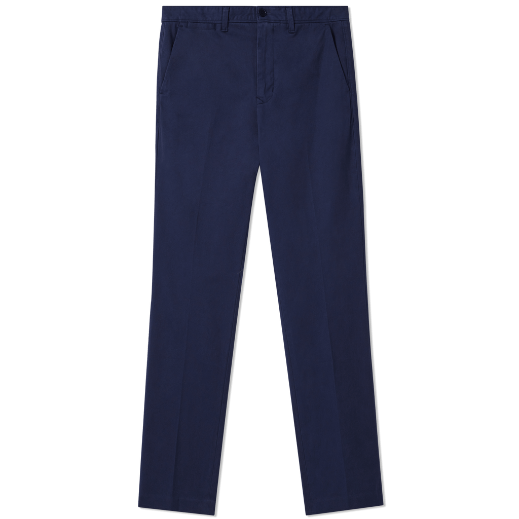 R.M.Williams Berwick stretch cotton chinos in Light Navy – product view one