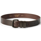 R.M.Williams Drover leather belt in Walnut – interior and full belt view