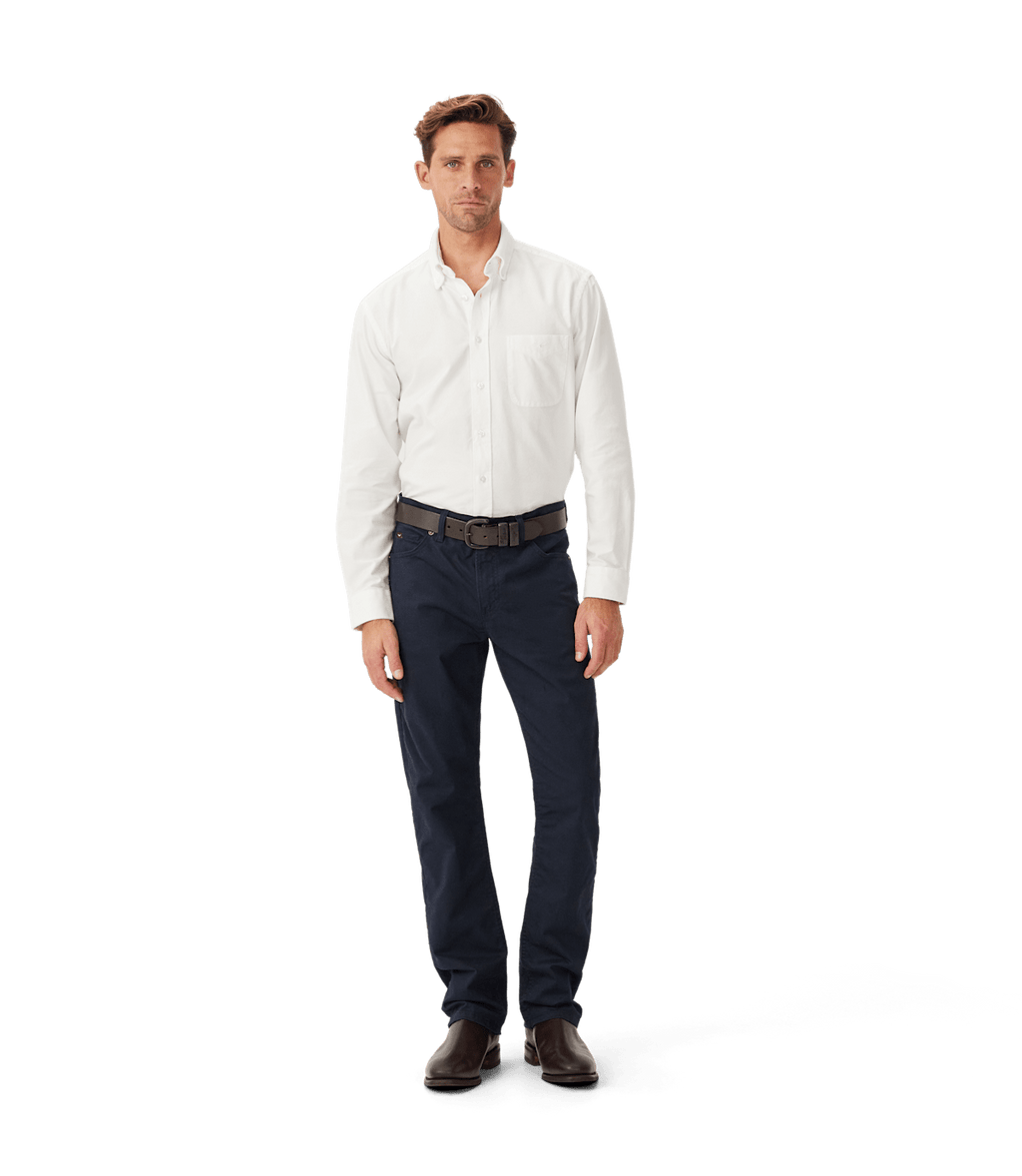 R.M.Williams Ramco 5 Pocket Jean in Navy - detail product view