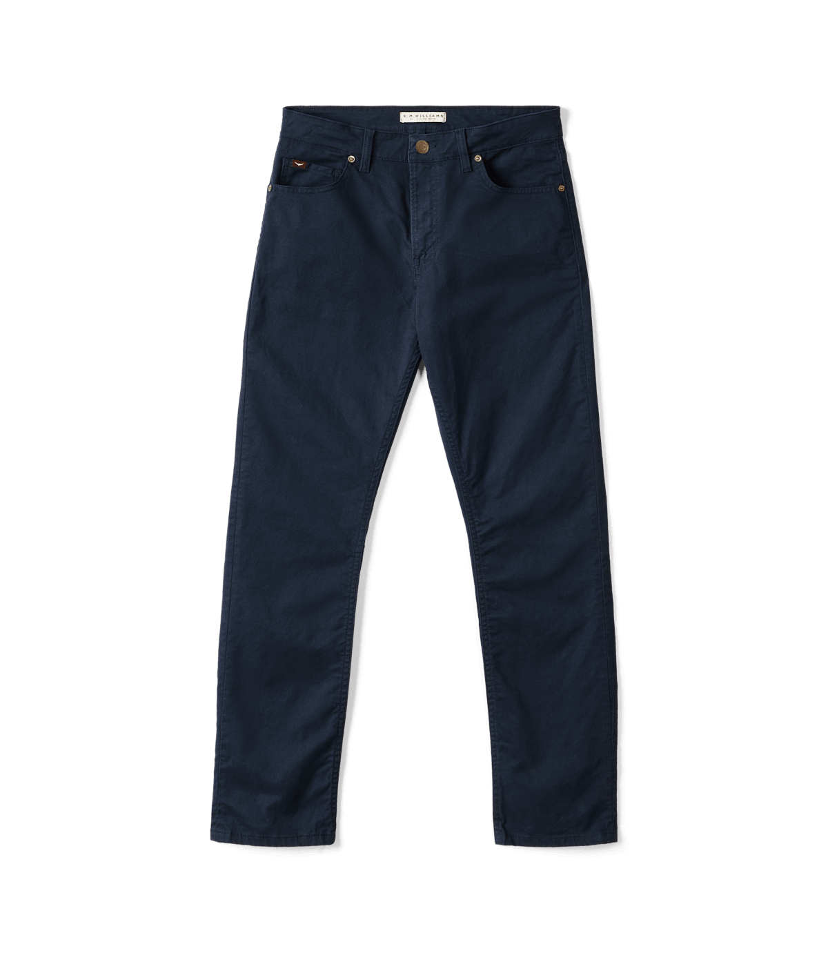 R.M.Williams Ramco 5 Pocket Jean in Navy - front product view