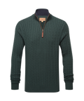 Calton Cotton Cashmere Cable 1/4 Zip Jumper
