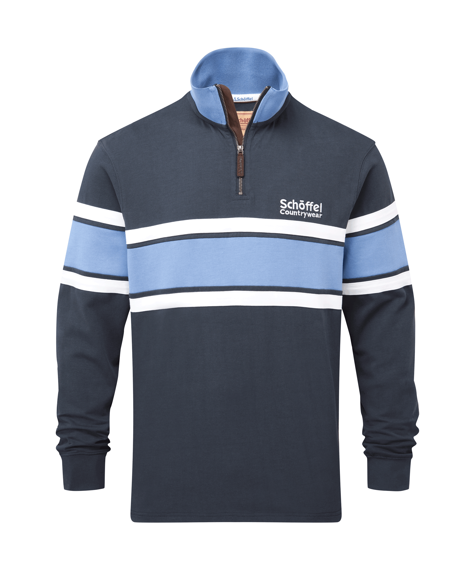 Schoffel - Exmouth Heritage Sweat Shirt - Colour: Petrol / Blue