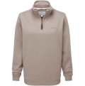 Schöffel Sennen Cove quarter-zip sweatshirt in Mushroom – cutout view