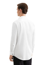 Seidensticker Regular Fit white double cuff twill business shirt – three-quarter view