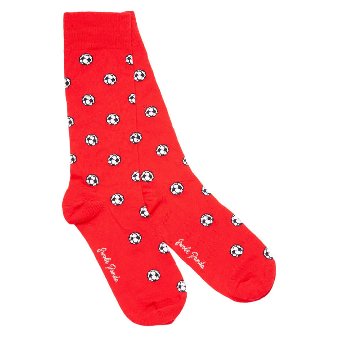 Swole Panda - Premium Eco-Friendly Bamboo Socks - Colour: Football Red