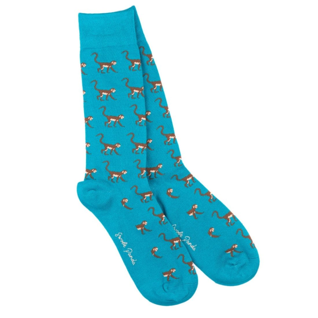 Swole Panda monkey patterned bamboo socks