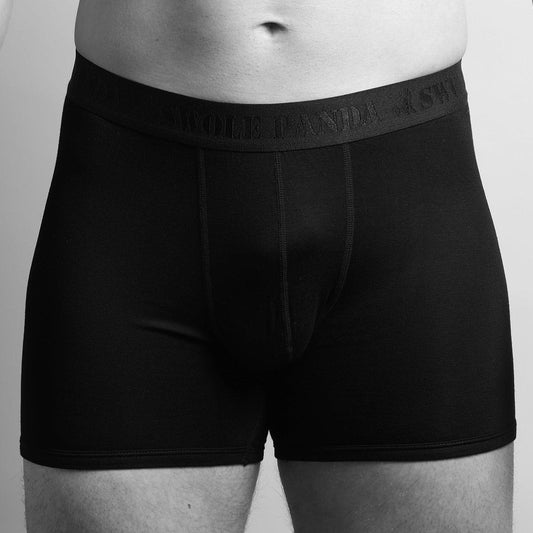 Swole Panda - Bamboo Boxer Shorts - Colour: Black