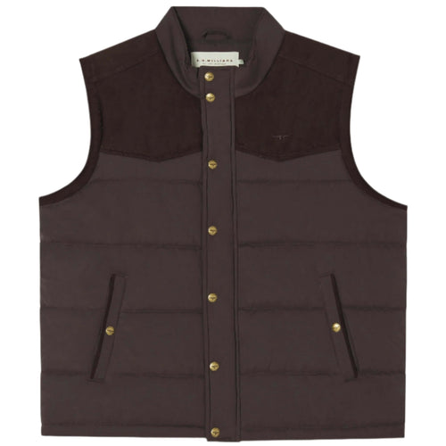 R M Williams - Carnarvon Vest - Colour: Chocolate