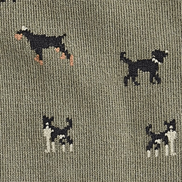 Barbour Mavin dog socks in Navy Dogs, alternate view