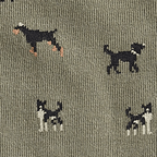 Barbour Mavin dog socks in Navy Dogs, alternate view