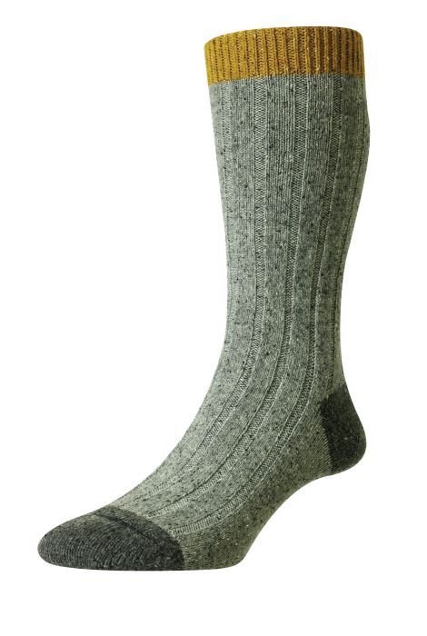 Scott-Nichol - Thornham Wool Socks - Colour: Mid Grey