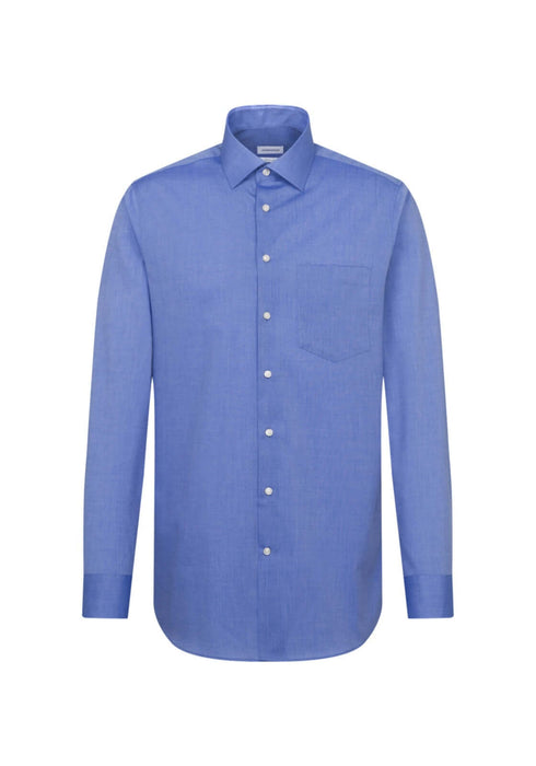 Seidensticker | Easy Care Cotton Shirt | Regular Fit | Colour: Dark Blue