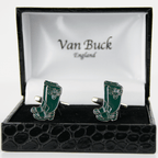 Van Buck - Novelty Cuff Links - Green Wellies -