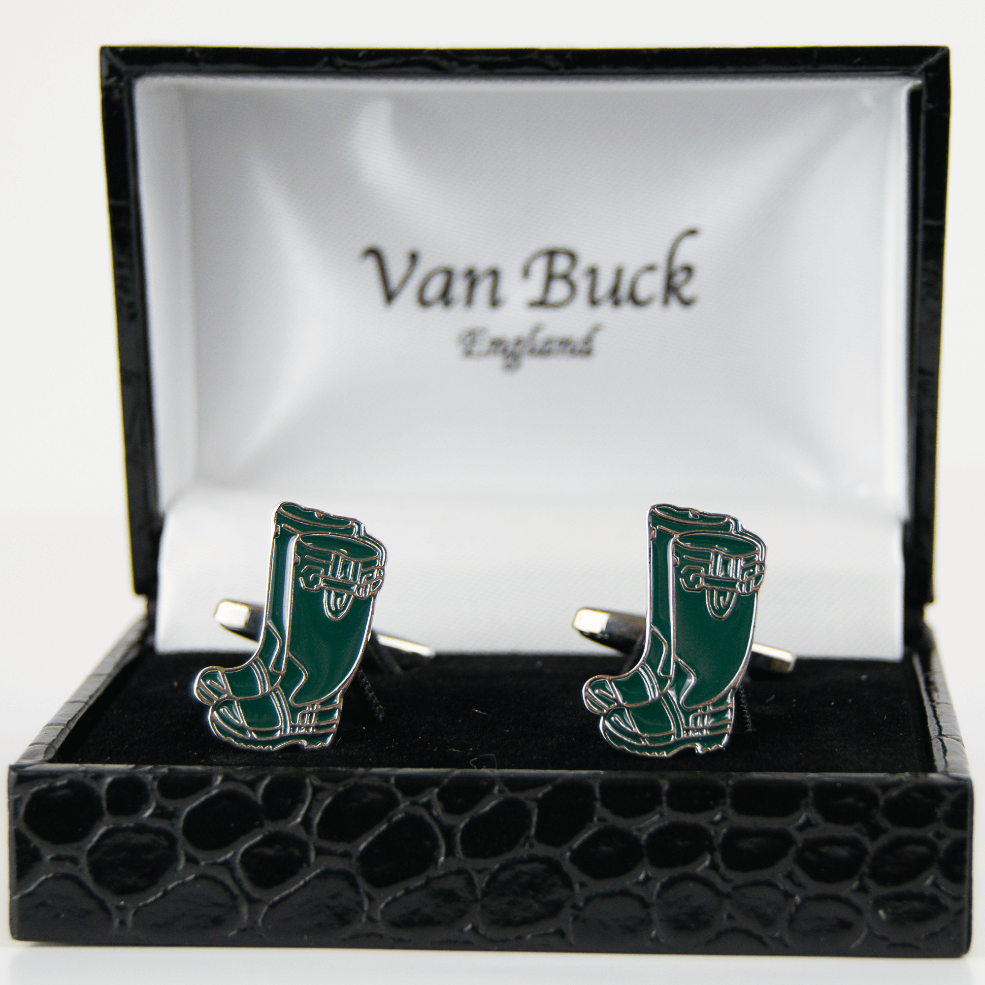 Van Buck - Novelty Cuff Links - Green Wellies -