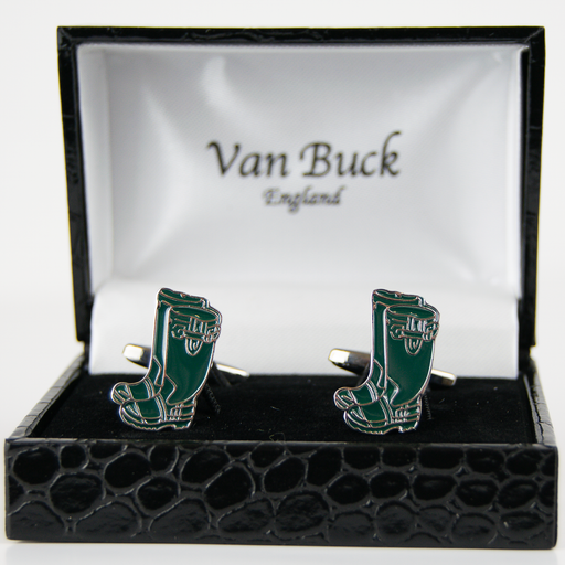 Van Buck | Novelty Cuff Links - Green Wellies |