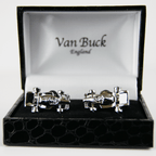 Van Buck - Novelty Cuff Links - Racing Cars -