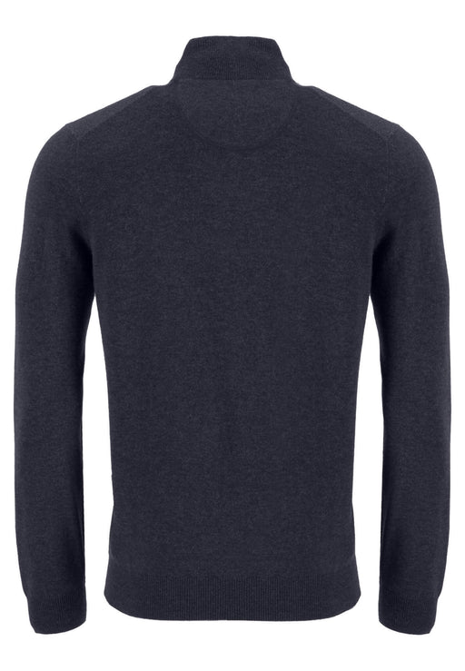 Fynch Hatton | 1/4 Zip Pullover | Merino Cashmere | Navy | Size: Medium, Large, Extra Large, 2XL