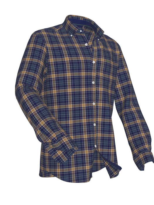 Fynch Hatton | Button Down Shirt | Heavy Flannel Check | Size: Medium, Large, Extra Large, 2XL