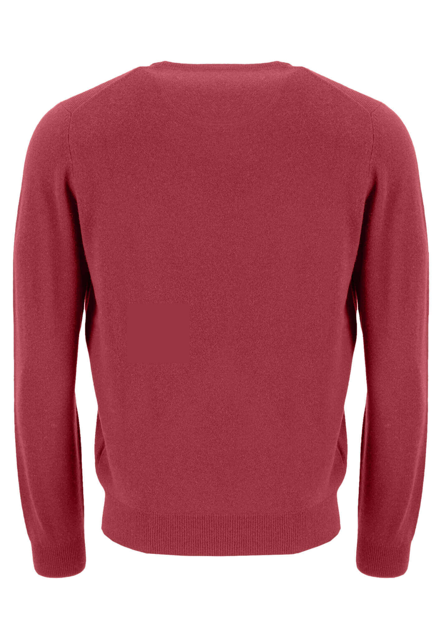 Fynch Hatton - Crew Neck Pullover | Merino Cashmere - Colour: Bloom Red