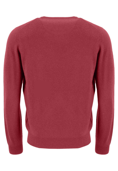 Fynch Hatton | Crew Neck Pullover | Merino Cashmere | Colour: Spice, Bloom Red, Coffee, Night, Sky Blue