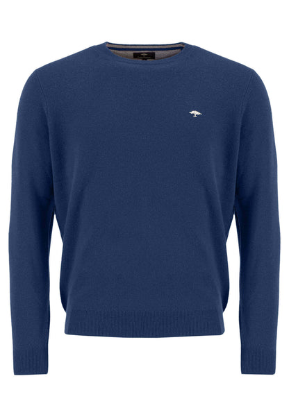 Fynch Hatton - Crew Neck Pullover | Merino Cashmere - Colour: Night