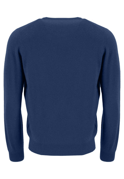 Fynch Hatton - Crew Neck Pullover | Merino Cashmere - Colour: Bloom Red