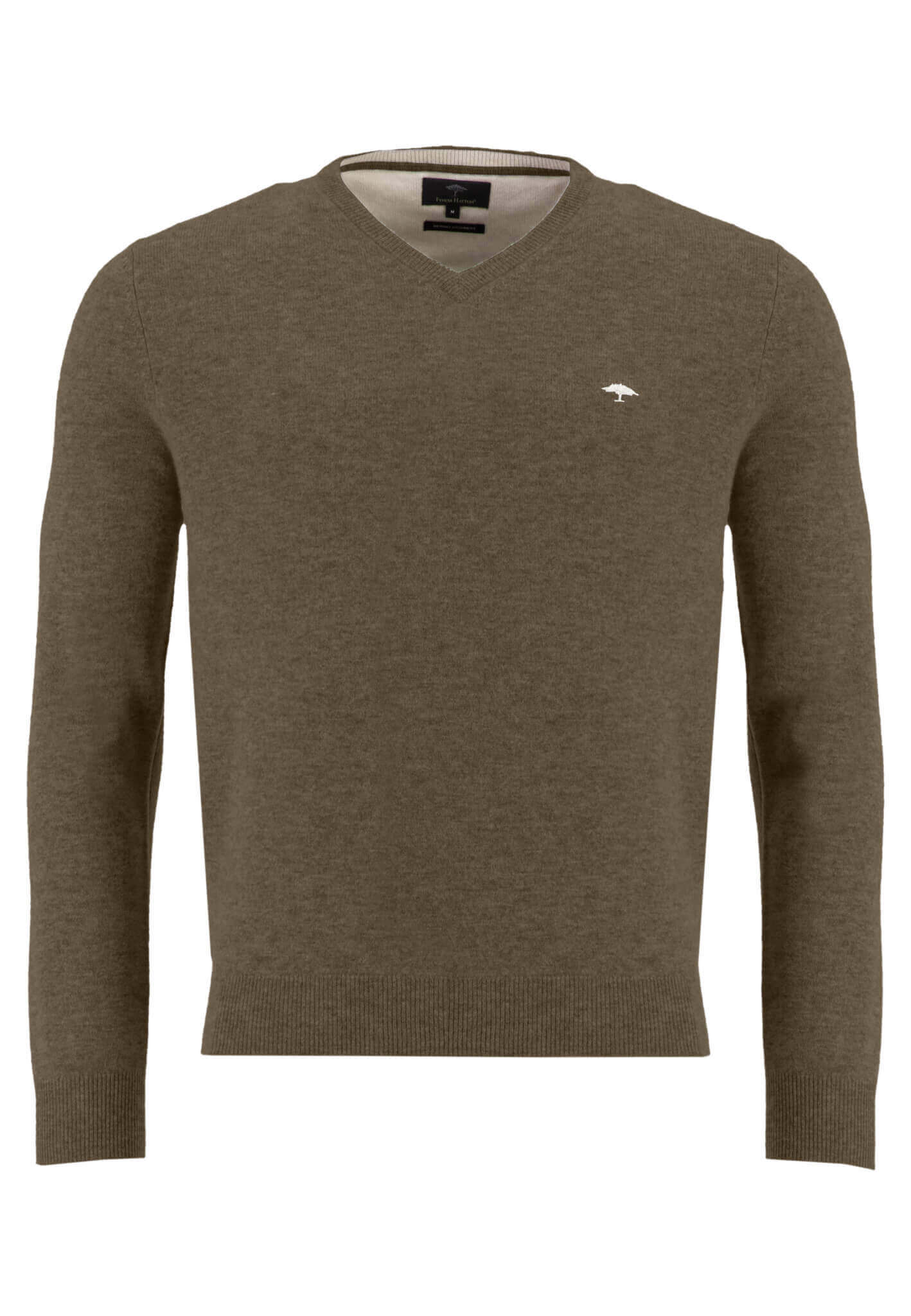 Fynch Hatton - V Neck Pullover | Merino Cashmere - Colour: Meadow