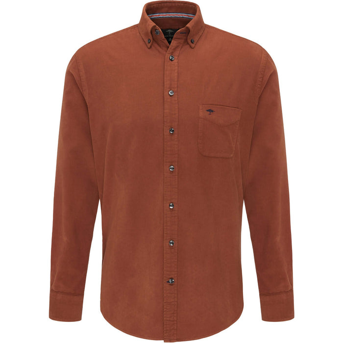 Fynch Hatton | Button Down Corduroy Shirt | Rust | Size: Large