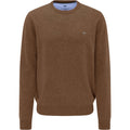 Fynch Hatton - Crew Neck Pullover | Merino Cashmere - Colour: Coffee