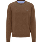 Fynch Hatton - Crew Neck Pullover | Merino Cashmere - Colour: Coffee